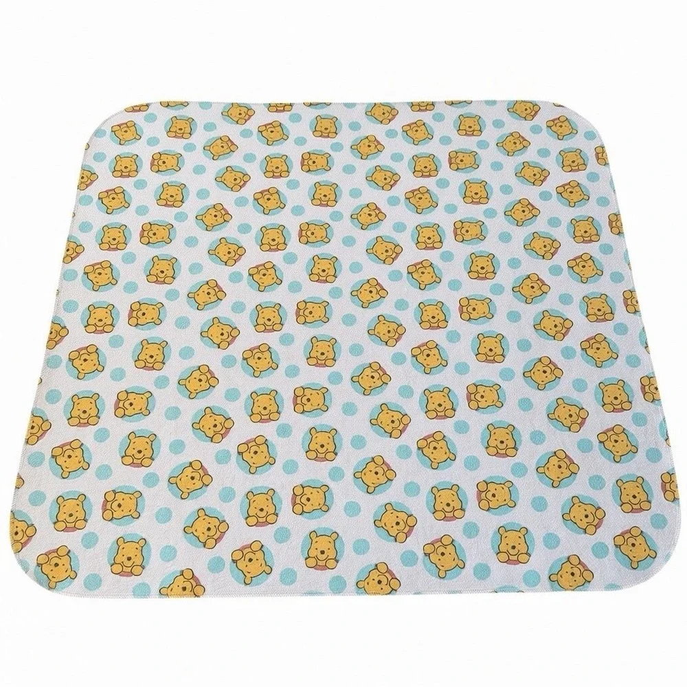 Vintage Disney‎ Baby Winnie Pooh Blanket 30x30 Cotton Nursery Swaddle